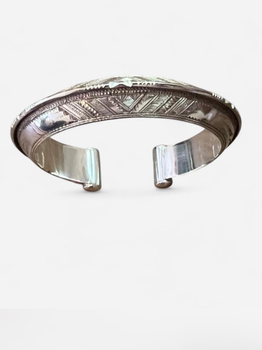 TUAREG STERLING SILVER CUFF BRACELET WEST AFRICA